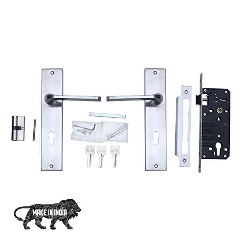 Voltizi Bullet 10 inch â€ŽStainless Steel 304 Matt Finish Mortise Door Lock with Door Handle Lock Set