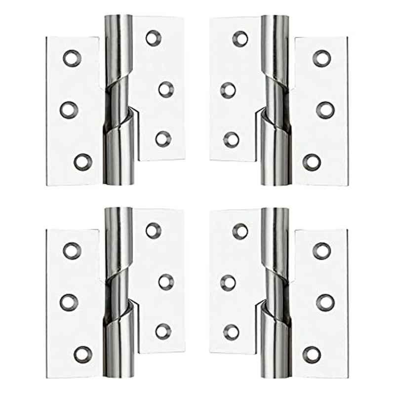 Screwtight 3 inch Iron Chrome Finish Door & Cabinet Hinge, â€ŽS171001CP-4 (Pack of 4)