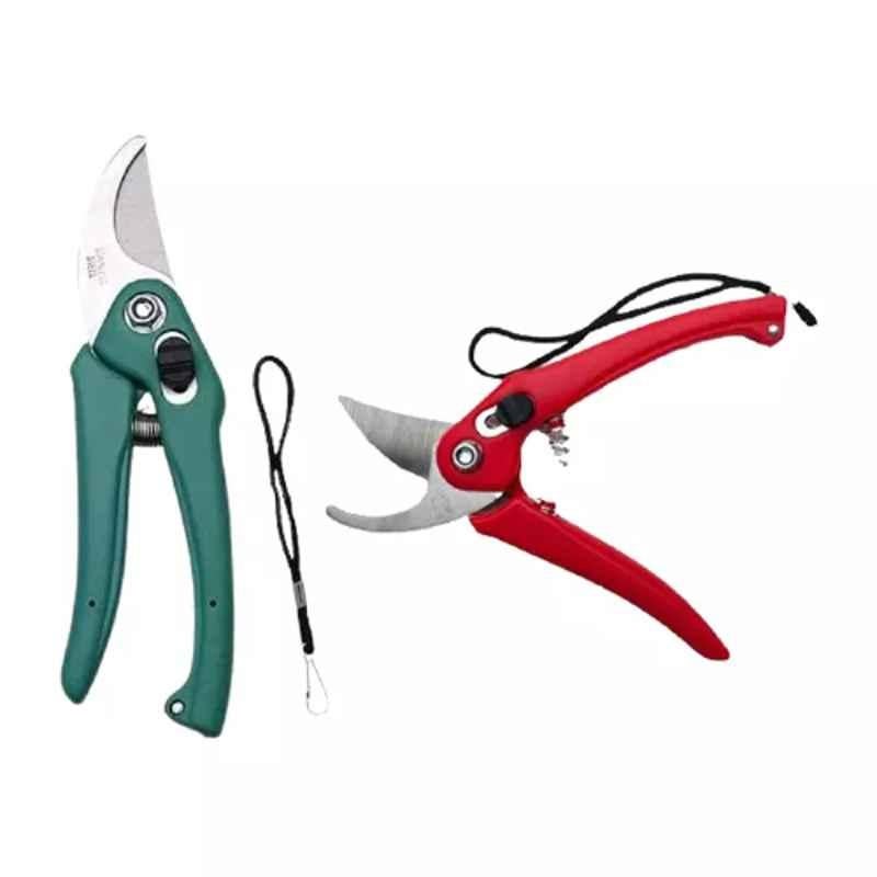 Sky Blue 0.98 inch Iron Bypass Pruner, SBPRUNERMDX0210 (Pack of 2)