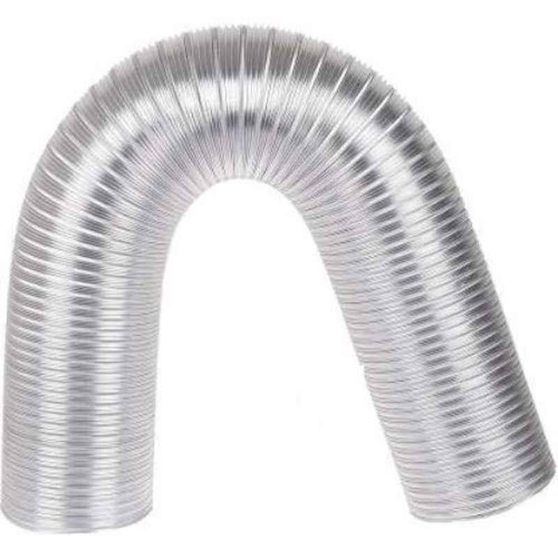 AC Engineers 6 inch Silver Alumunium Exhaust Pipe Extended upto 10ft