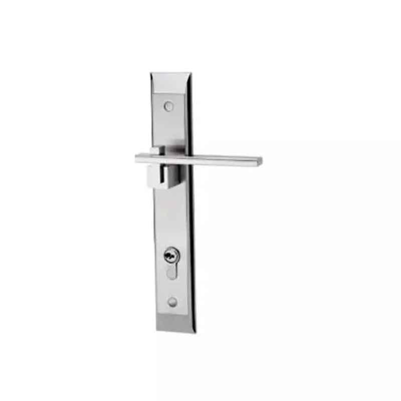 Bonus Premier 65mm Brass Brushed Steel Finish Emerald Mortice Lock Set, Door Thickness: 19-43 mm
