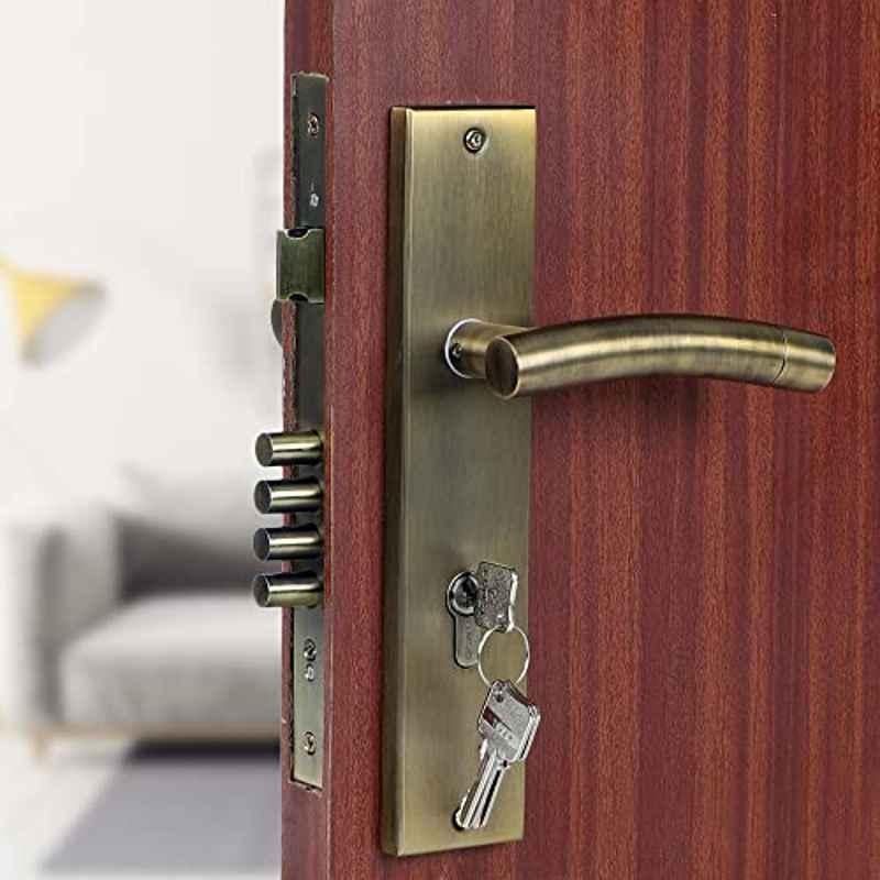 Voltizi 10 inch Stainless Steel 304 Cylindrical Plate Mortise Door Lock Handle Set, MG-1101