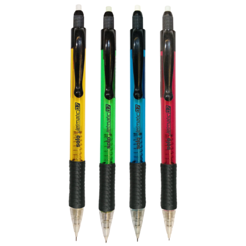 Solo 0.7mm Auto & Self Clicking Jetmatic Pencil, PL207 (Pack of 20)