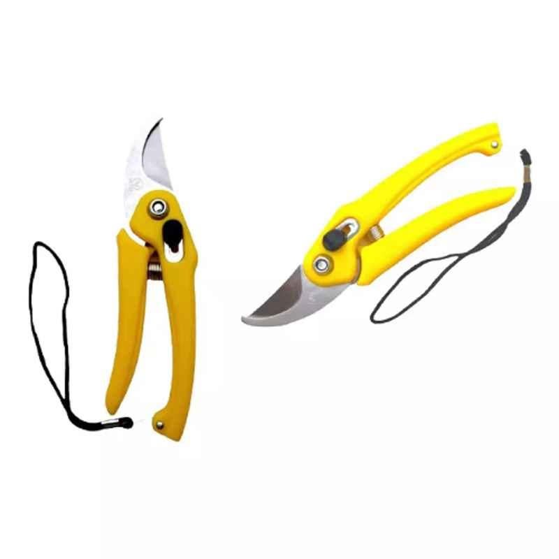 Sky Blue 0.98 inch Iron Bypass Pruner, SBPRUNERMDX0235 (Pack of 2)