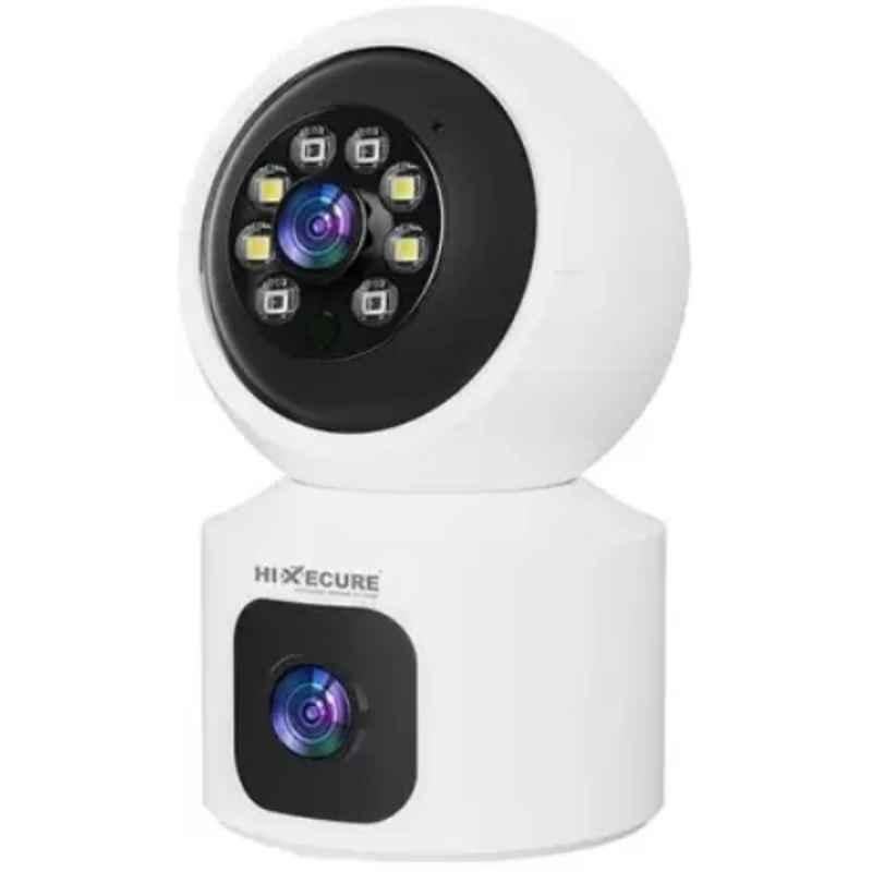 HiXecure 2MP+2MP WiFi White FHD PT Dual Security Camera, HX-R4040L2-W