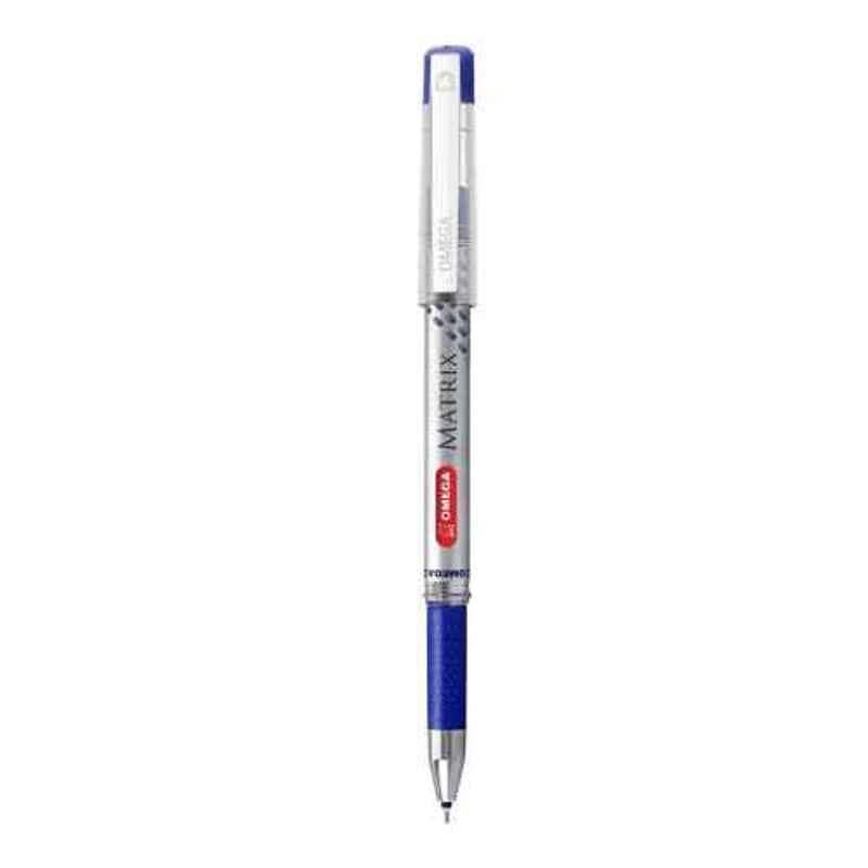 Omega Matrix 100 Pcs Blue Ball Pen Set (Pack of 10)