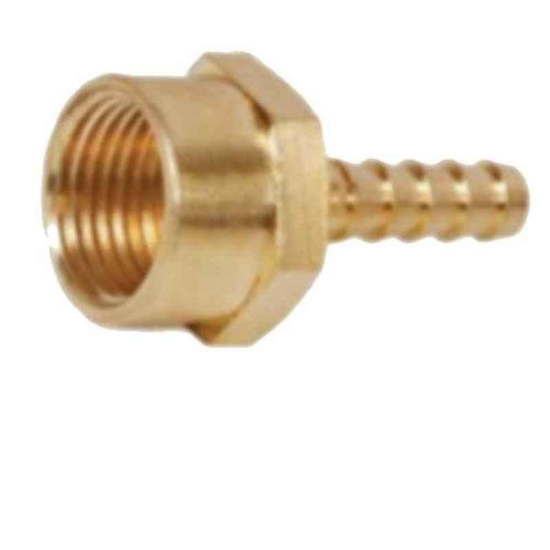 SFI 1-0.375 inch Brass Female Red.Hose Nose for Pneumatic Pipe Fitting