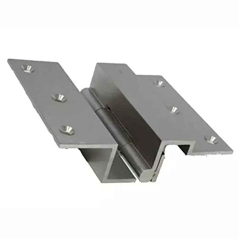 RiseOm 75x19x19mm Brass SS Finish Full Overlay Duct Hinge, DN-WMVC-QY49 (Pack of 2)