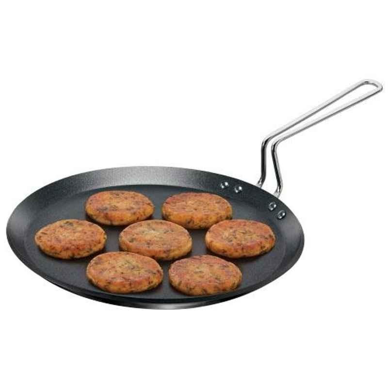 Hawkins Futura 30cm Aluminium Black Induction Base Non Stick Flat Dosa Tawa, HK-KA-IQFT30