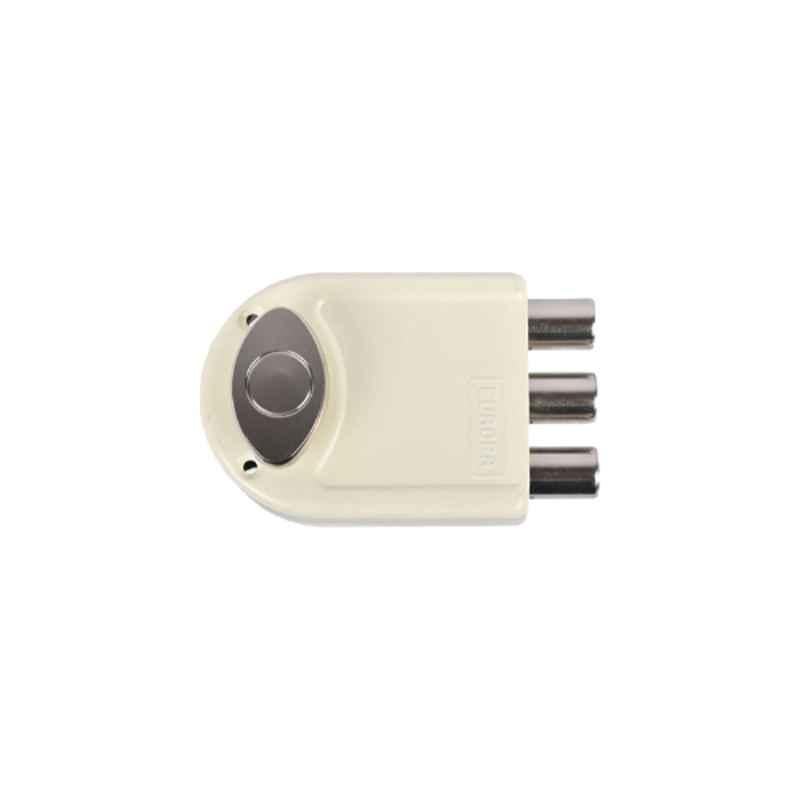 Europa 20mm 14 Pin Ivory Nickel Main Door Lock with 3 Dead Bolts for Highest Security, 8113