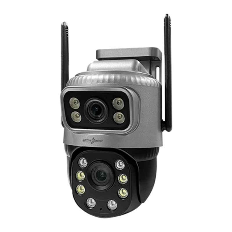 Active Pixel 2MP+2MP 4G Outdoor Sim Camera with Live View, Dual-Lens, Dual-Screen, 360 deg Motion Detection & 2-Way Talk