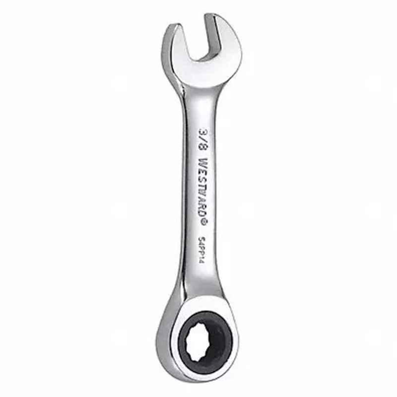 Westward 3-5/8 inch Alloy Steel Chrome Ratchet Wrench, 54PP14