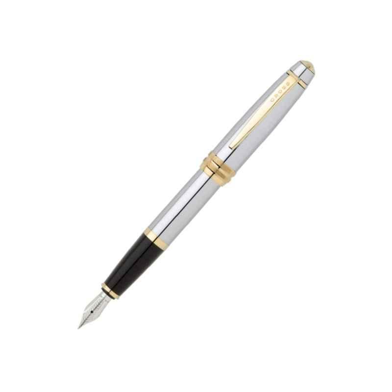 Cross Bailey Black Ink xxlarge Nib Fountain Pen with 2 Pcs Black Pen Cartridges Set, AT0456-6MS