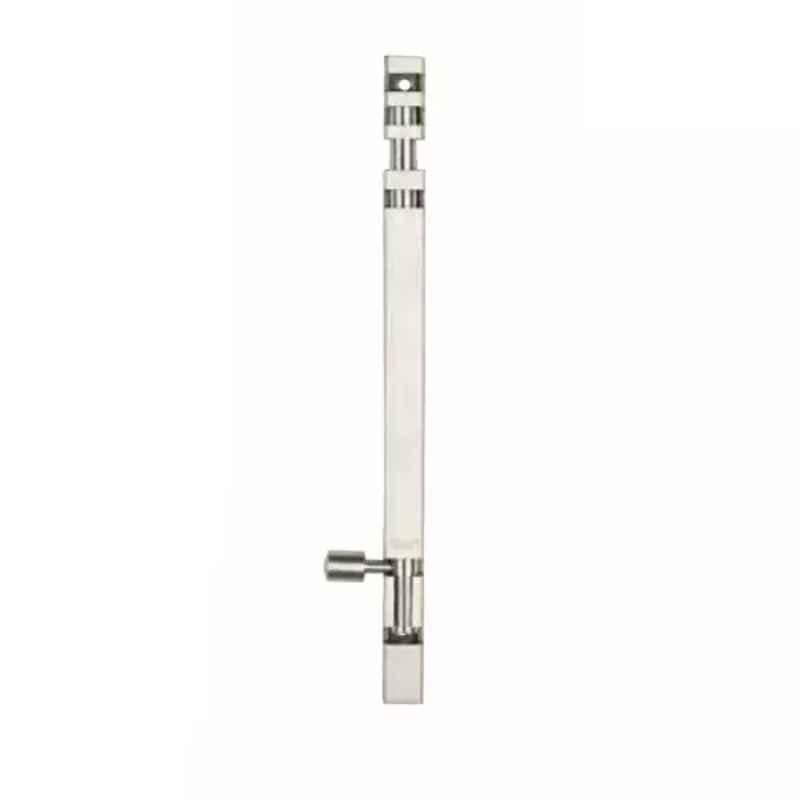 Yale 10 inch Stainless Steel Square Silver Satin Finish Tower Bolt, YTB-10SQ-SS