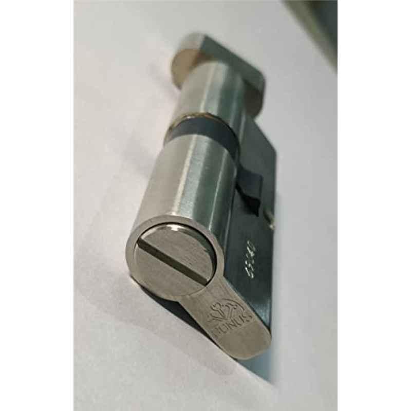 Bonus Euro Profile 85mm Brass Brush Steel Bathroom 10 Pin Cylinder Lock