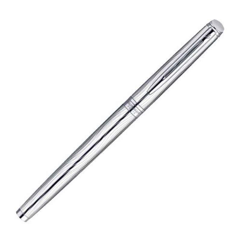 Waterman Black Ink Hemisphere Dlx Metal CT Fountain Pen