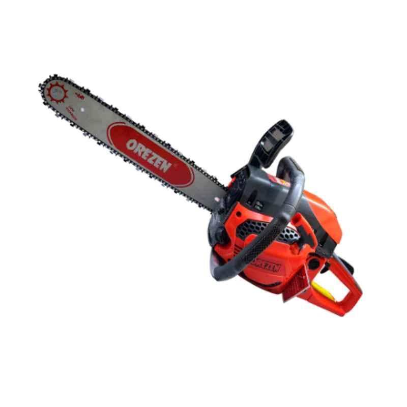 Orezen 58cc 2 Stroke Chain Saw with 18 inch Bar Chain, OZCS 58CC