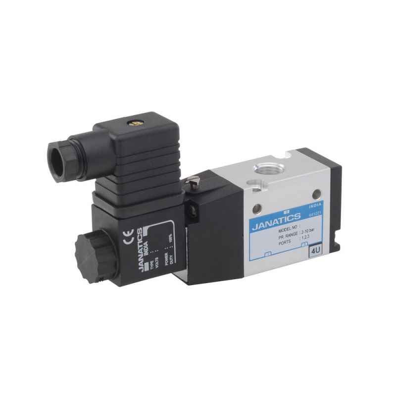 Janatics 3/2 Type G1/4 Single Solenoid Spring Return Valve DS235SR61-A