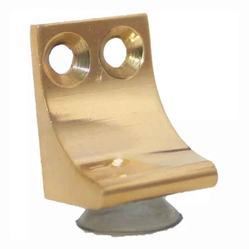 RiseOm 1 inch Brass L Shape Gold Finish Shelf Support Clip, US-DH2T-KKFQ (Pack of 10)