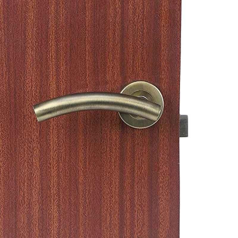 Homexpert MG-1102 Stainless Steel Antique Brass Finish Heavy Duty Mortise Door Lock Set with Bolt Latch & Pull Handle