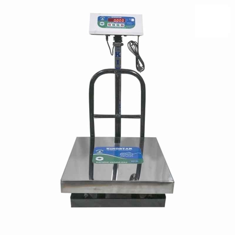 Kingstar 200kg 400x400mm Mild Steel Red LED Backlit Display Weighing Scale