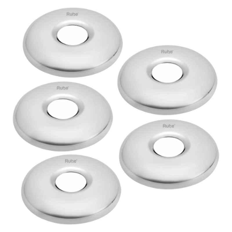 Ruhe Coral Stainless Steel Chrome Finish Wall Flange, 17-0403 (Pack of 5)