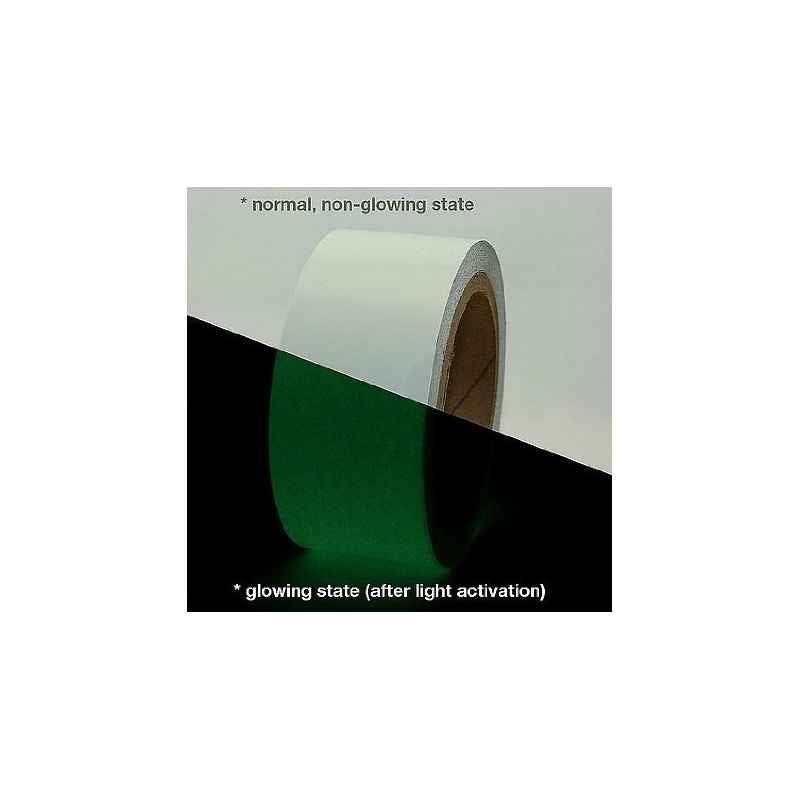 Clickforsign 2 Inch Glow In The Dark Night Vinyl Safety Tape, 10 feet