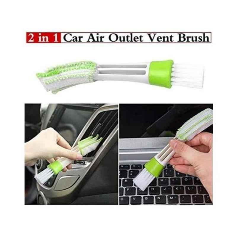 Delhi Deals Microfiber, PP & PE AC Vent Internal Cleaner Dust Cleaning Brush Tools for Car