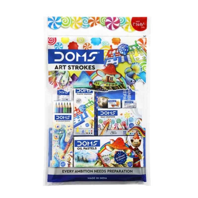 Doms 9 Pcs Art Strokes Kit for Gifting & Artists