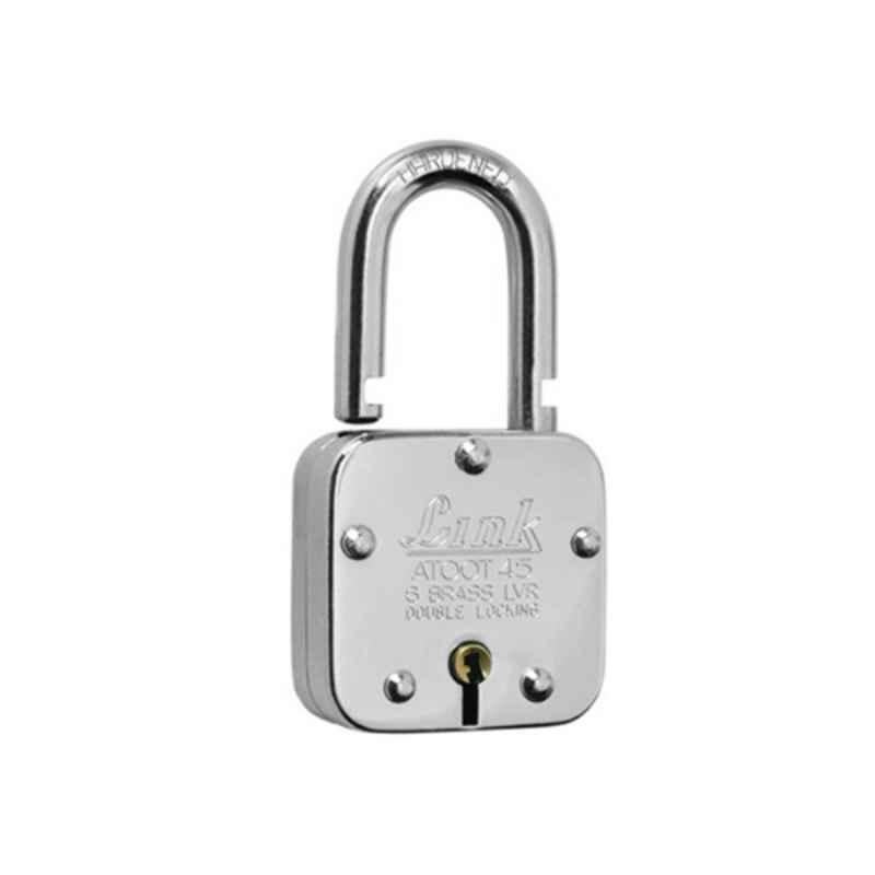 Smart Shophar 45mm Brass & Steel Link Attot Padlock, 65202-BLPL-45 (Pack of 5)