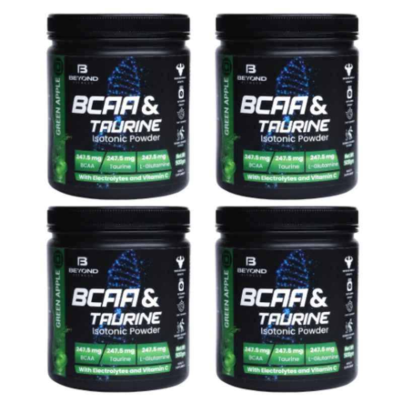Beyond Fitness 4 Pcs BCAA & Taurine Isotonic Powder Set with 1.5 Gallon Bottle