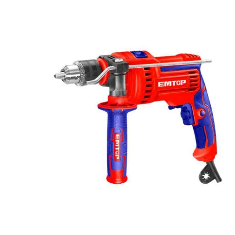 EMTOP 810W Variable Speed Control Electrical Impact Drill with 1 Set Extra Carbon Brushes, EMDL0811
