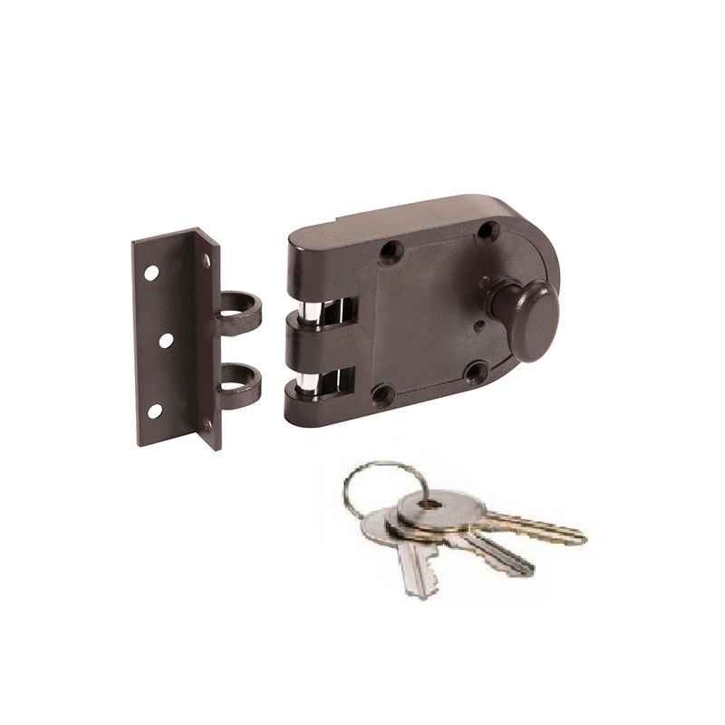 Smart Shophar 3.5 Inch Jacki Verte Bolts Lock & 3 Keys, 54458-SVBL-3K-5