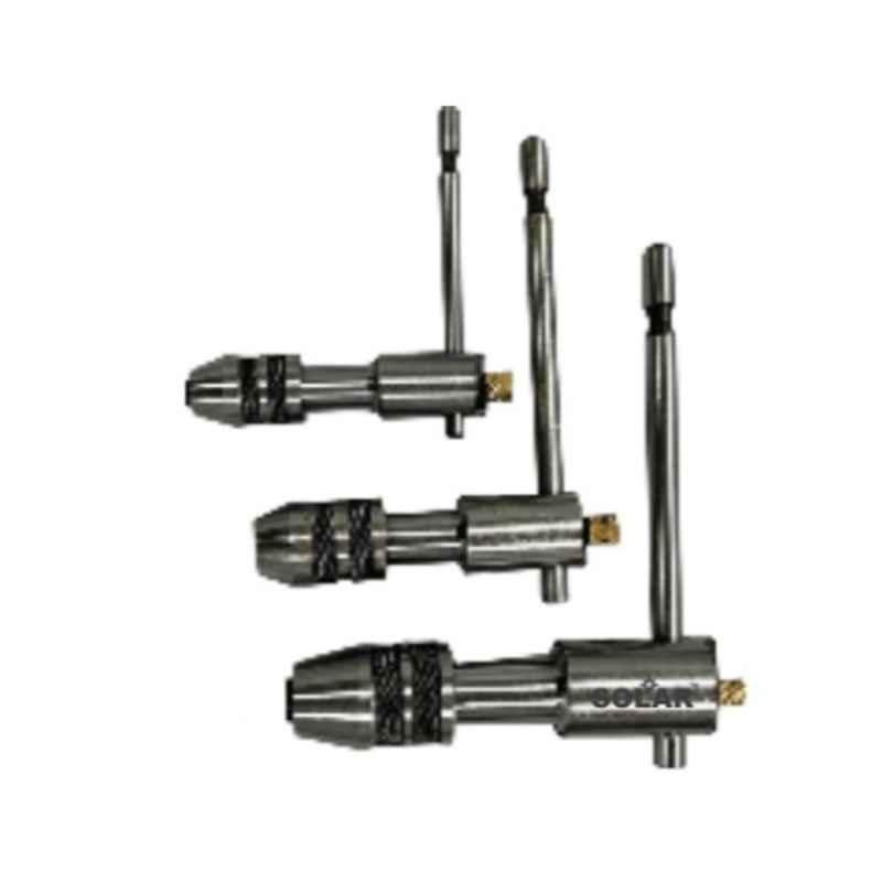 V2 Solar 3 Pcs 5/32-1/4 inch Ratchet Type T-Tap Wrench Set, 112R