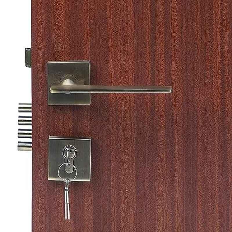 Handle Waala Bentley 60mm Stainless Steel Antique Brass Finish Both Side Key Mortise Door Lock Set