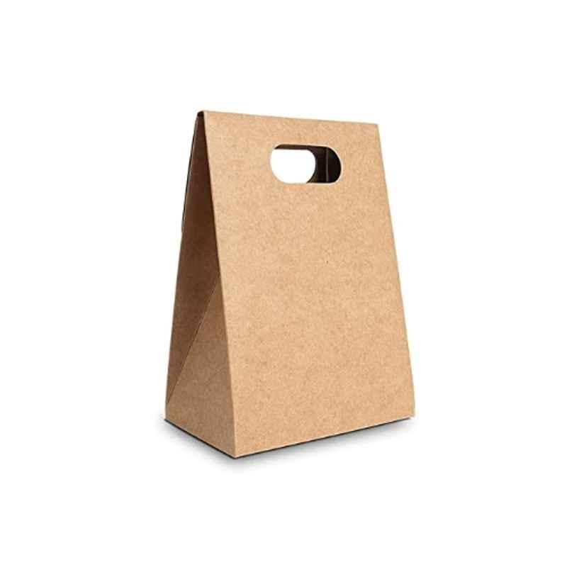 UDBHAV IDDIEN INC 5x7x3 inch 300 GSM Brown Kraft Paper Bag, UI-517-10 (Pack of 10)