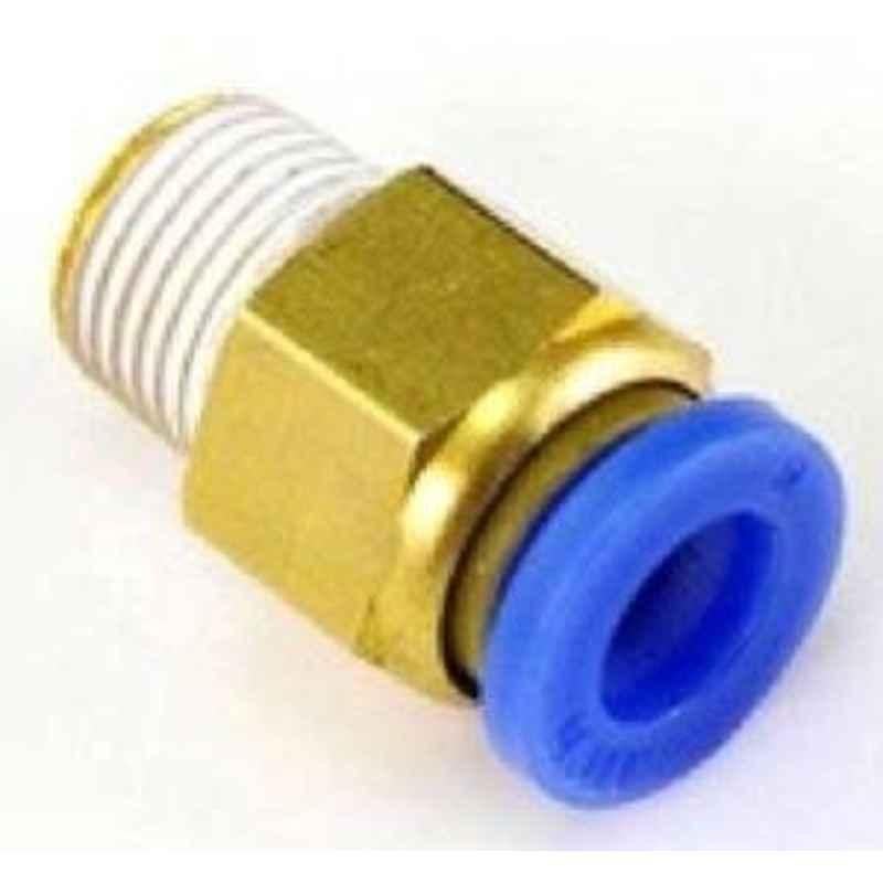 Techno PC Male Connector Push Type Fitting 12-02' Thread Size 12 mm