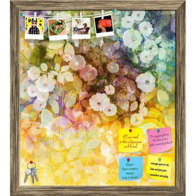 ArtzFolio 61x68.3x1cm Antique Golden Printed Bulletin Notice Pin Soft Board, AZSAO43543687BLB_FR_L_04_AG
