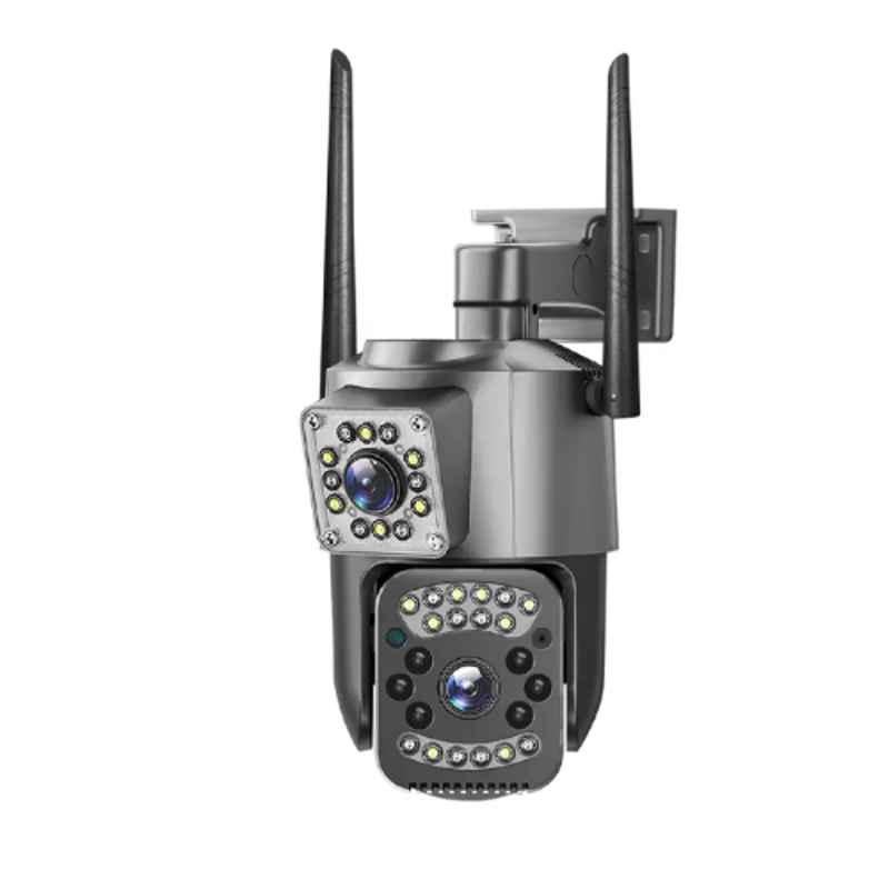 Power Pixel 4+4MP 4G Dual Lens SIM Based Wireless Smart CCTV Camera with Ultra HD View, Motion Detection & Night Vision