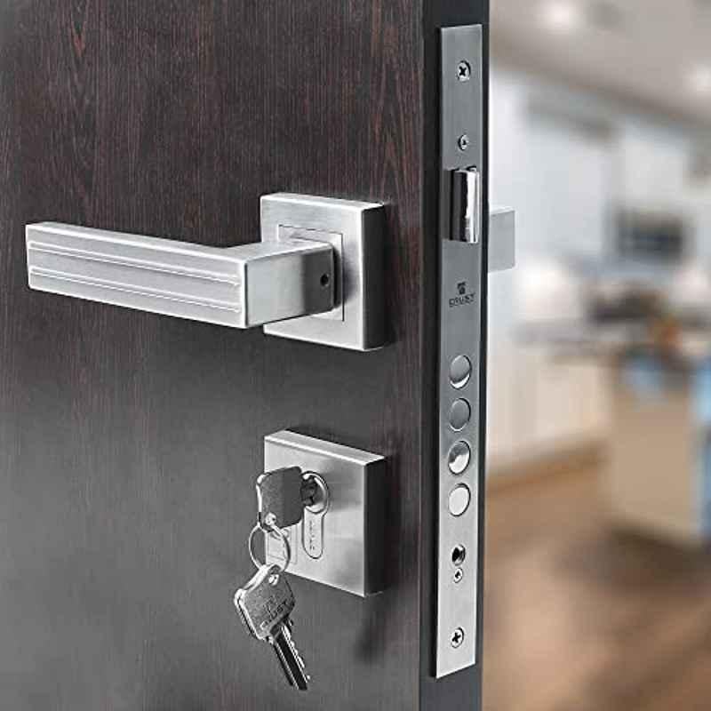 Saze Altroz Rose Stainless Steel 304 Antique Finish Mortise Door Lock Handle Set