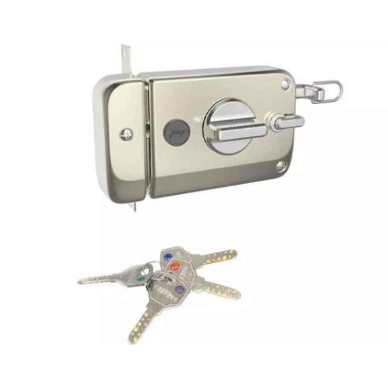 Godrej Ultra XL Twinbolt 1CK Satin Nickel Alloy Steel Combination Door Lock