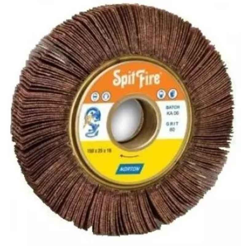 Norton 150x25x31.75mm 120 Grit SpitFire Mop Wheel, R265