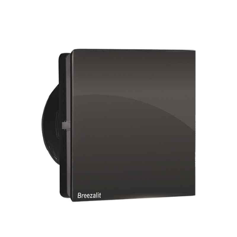 Breezalit Vent Air Glass Series 24W Black Exhaust Fan, BZ075, Sweep: 150 mm