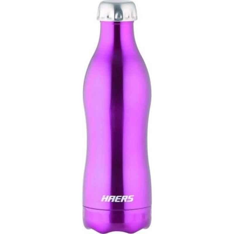Haers 750ml Stainless Steel Purple Beverage Bottle, HKL-750WB-PPL (Pack of 3)