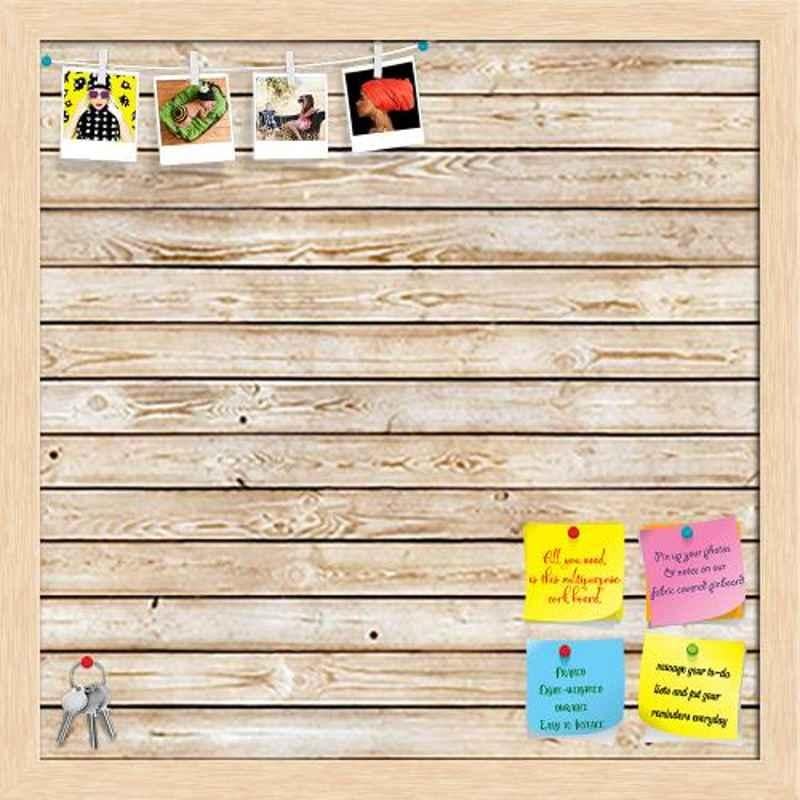 ArtzFolio 40.6x40.6x1cm Natural Brown Printed Bulletin Notice Pin Soft Board, AZSAO30392892BLB_FR_L_02_NB