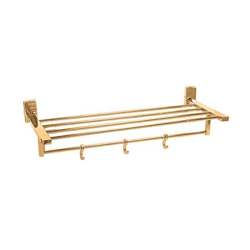 Aquieen Luxury Series 24 inch Stainless Steel 304 Gold Towel Rack