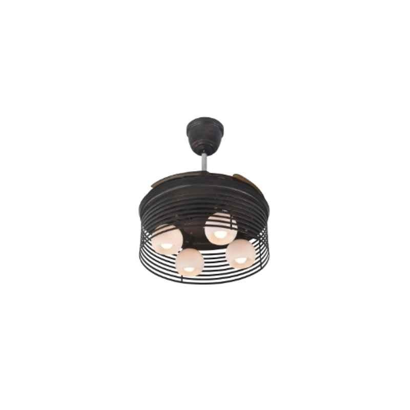 Aera Vintage-01 65W Brown & Coffee Decorative Ceiling Fan with Remote Control, Sweep: 1070 mm