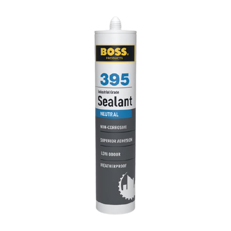 Boss 280ml White Industrial Grade Neutral Sealant, 395