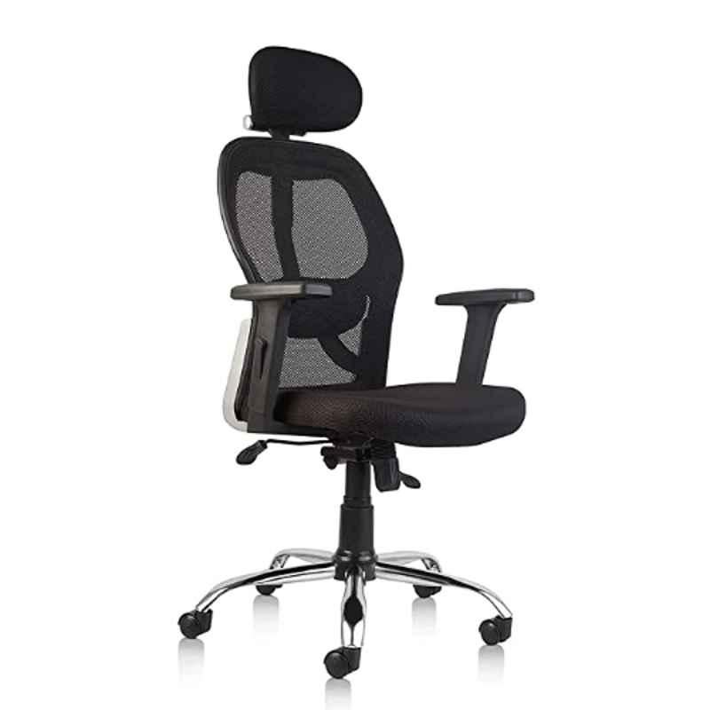 YTT Tauras Mesh High Back Black Ergonomic Chair, CBHKFOC1085