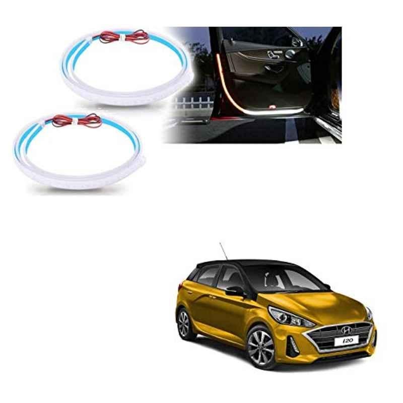 Kozdiko 2 Pcs 120cm Car Door Opening Warning LED Strips Safety Light Set for Hyundai Elite I20 2020